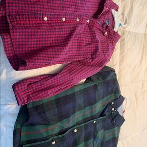 Two boys button down shirts